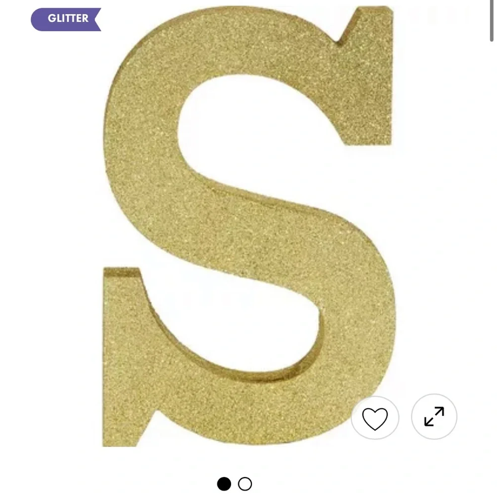 Gold Glitter Letters - Picture 2 of 16